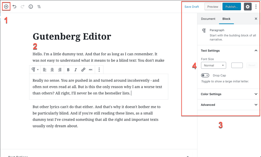 The new Gutenberg editing experience –